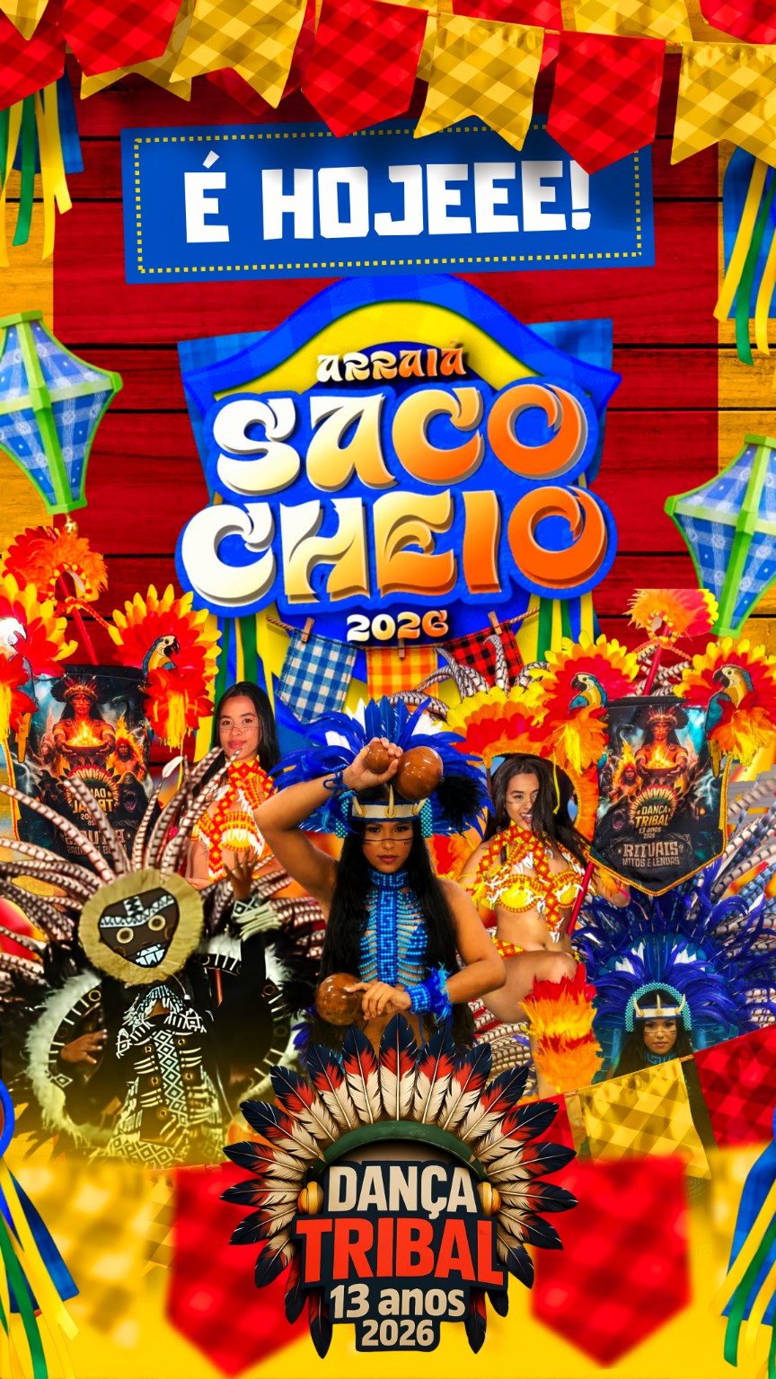 Arraiá Saco Cheio criado pela Nuplay Designer